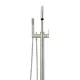 ROUND PADDLE FREESTANDING BATH SPOUT AND HAND SHOWER MB09PD-PVDBN BRUSHED NICKEL