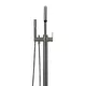 ROUND PADDLE FREESTANDING BATH SPOUT AND HAND SHOWER MB09PD-PVDGM SHADOW GUNMETAL