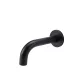 ROUND UNIVERSAL CURVED SPOUT 130MM MS05-130 MATTE BLACK