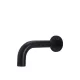 ROUND UNIVERSAL CURVED SPOUT 130MM MS05-130 MATTE BLACK