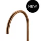 ROUND GOOSENECK HIGH RISE SWIVEL HOB SPOUT MS08-PVDBZ LUSTRE BRONZE