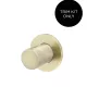 ROUND WALL MIXER PINLESS HANDLE TRIM KIT ONLY MW03PN-FIN-PVDBB TIGER BRONZE