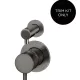 ROUND DIVERTER MIXER TRIM KIT ONLY MW07TS-FIN-PVDGM SHADOW GUNMETAL