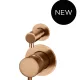 ROUND DIVERTER MIXER TRIM KIT ONLY MW07TS-FIN-PVDBZ LUSTRE BRONZE