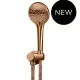 ROUND HANDSHOWER ON SWIVEL BRACKET MZ06-PVDBZ LUSTRE BRONZE