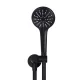ROUND HANDSHOWER ON SWIVEL BRACKET MZ06 MATTE BLACK