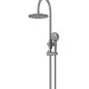 ROUND GOOSENECK SHOWER SET 200MM ROSE + THREE FUNCTION HANDSHOWER MZ0904-PVDGM SHADOW GUNMETAL