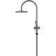 ROUND GOOSENECK SHOWER SET 200MM ROSE + THREE FUNCTION HANDSHOWER MZ0904-PVDGM SHADOW GUNMETAL
