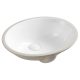 KARMEN 480MM ROUND UNDERMOUNT BASIN TR908 GLOSS WHITE