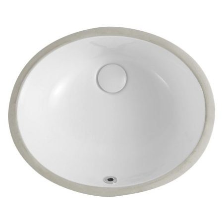 KARMEN 480MM ROUND UNDERMOUNT BASIN TR908 GLOSS WHITE