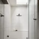 ROUND WALL SHOWER CURVED ARM 400MM MA09-400-PVDGM SHADOW GUNMETAL