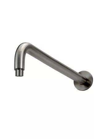 ROUND WALL SHOWER CURVED ARM 400MM MA09-400-PVDGM SHADOW GUNMETAL