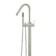 ROUND PADDLE FREESTANDING BATH SPOUT AND HAND SHOWER MB09PD-PVDBN BRUSHED NICKEL