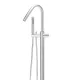 ROUND PINLESS FREESTANDING BATH SPOUT AND HAND SHOWER MB09PN-C POLISHED CHROME
