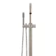 ROUND PINLESS FREESTANDING BATH SPOUT AND HAND SHOWER MB09PN-CH CHAMPAGNE