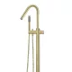 ROUND PINLESS FREESTANDING BATH SPOUT AND HAND SHOWER MB09PN-PVDBB TIGER BRONZE