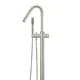 ROUND PINLESS FREESTANDING BATH SPOUT AND HAND SHOWER MB09PN-PVDBN BRUSHED NICKEL
