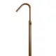 ROUND PINLESS FREESTANDING BATH SPOUT AND HAND SHOWER MB09PN-PVDBZ LUSTRE BRONZE