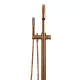 ROUND PINLESS FREESTANDING BATH SPOUT AND HAND SHOWER MB09PN-PVDBZ LUSTRE BRONZE