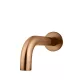 ROUND UNIVERSAL CURVED SPOUT 130MM MS05-130-PVDBZ LUSTRE BRONZE