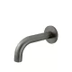 ROUND UNIVERSAL CURVED SPOUT 130MM MS05-130-PVDGM SHADOW GUNMETAL