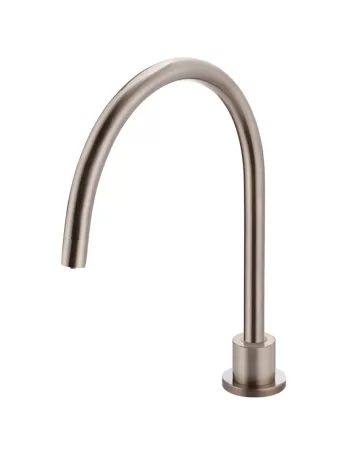 ROUND GOOSENECK HIGH RISE SWIVEL HOB SPOUT MS08-CH CHAMPAGNE