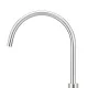 ROUND GOOSENECK HIGH RISE SWIVEL HOB SPOUT MS08-PVDBN BRUSHED NICKEL