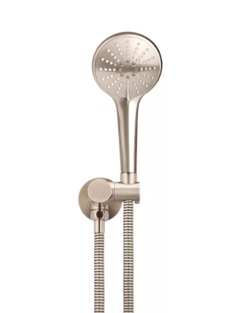 ROUND HANDSHOWER ON SWIVEL BRACKET MZ06-CH CHAMPAGNE