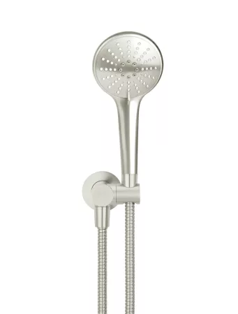ROUND HANDSHOWER ON SWIVEL BRACKET MZ06-PVDBN BRUSHED NICKEL