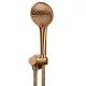 ROUND HANDSHOWER ON SWIVEL BRACKET MZ06-PVDBZ LUSTRE BRONZE