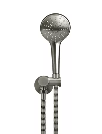 ROUND HANDSHOWER ON SWIVEL BRACKET MZ06-PVDGM SHADOW GUNMETAL