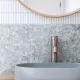 ROUND PINLESS TALL BASIN MIXER MB04PN-R2-CH CHAMPAGNE
