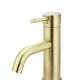 ROUND BASIN MIXER CURVED MB03-PVDBB TIGER BRONZE