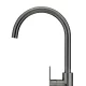 ROUND GOOSENECK KITCHEN MIXER WITH PADDLE HANDLE MK03PD-PVDGM SHADOW GUNMETAL