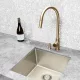 PICCOLA PULL OUT KITCHEN MIXER TAP MK17PN-CH CHAMPAGNE
