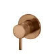 ROUND WALL MIXER SHORT PIN LEVER TRIM KIT MW03S-FIN-PVDBZ LUSTRE BRONZE