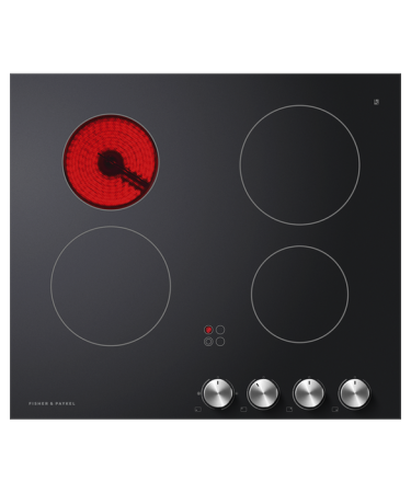 60CM SERIES 5 4 ELEMENT ELECTRIC COOKTOP CE604LBX2 BLACK GLASS