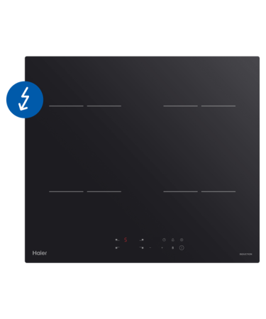 60CM 300 SERIES INDUCTION COOKTOP LOW CURRENT HCI604TPB3 BLACK GLASS