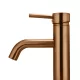 ROUND BASIN MIXER CURVED MB03-PVDBZ LUSTRE BRONZE