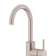 ROUND GOOSENECK BASIN MIXER WITH COLD START MB17-CH CHAMPAGNE