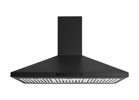 90CM PYRAMID CANOPY RANGEHOOD CPT9MB MATTE BLACK