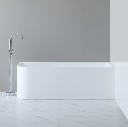 1500MM CURVED CORNER BATH – LH KBT-6L-1500 GLOSS WHITE