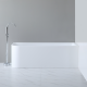 1500MM CURVED CORNER BATH – LH KBT-6L-1500 GLOSS WHITE