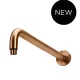 ROUND WALL SHOWER CURVED ARM 400MM MA09-400-PVDBZ LUSTRE BRONZE