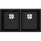 MARIS DOUBLE BOWL UNDERMOUNT SINK MRG120-35ON-B ONYX