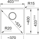 MARIS SINGLE BOWL SINK FLUSHMOUNT MRG210-37ON ONYX