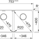 MARIS DOUBLE BOWL UNDERMOUNT SINK MRG120-35ON-B ONYX