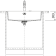 MARIS SINGLE UNDERMOUNT BOWL MRG110-72ON-FPC ONYX