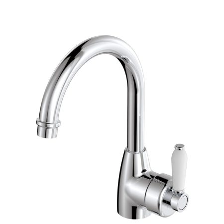 ELEANOR GOOSENECK BASIN MIXER 202104-LF CHROME/CERAMIC