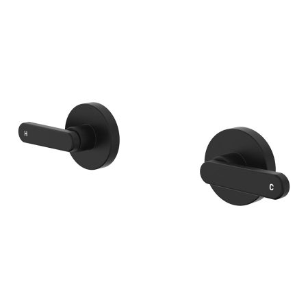 KAYA WALL TOP ASSEMBLIES, LEVER 344104B-LF MATTE BLACK